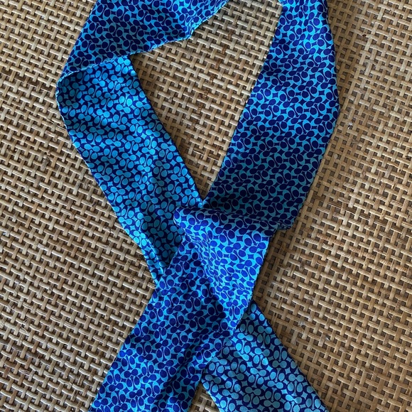 COACH Silk Skinny Scarf - Picture 2 of 2